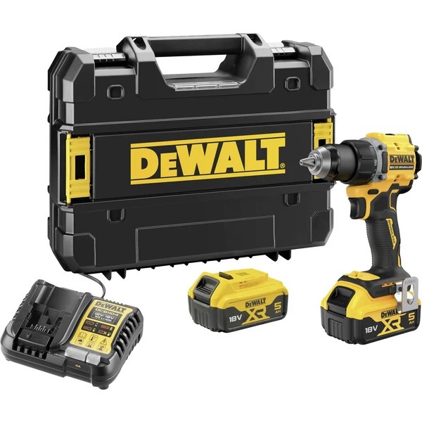 DEWALT DCD794P2T-QW Akku-Bohrschrauber 18V 5Ah Li-Ion inkl. 2. Akku,Ladegerät und Koffer – Deal auf dealbunny.ch