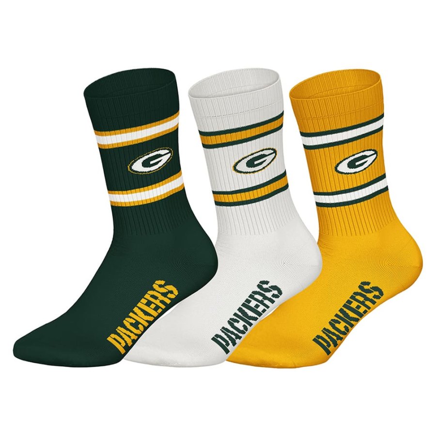 Green Bay Packers NFL Unisex Crew Socken (3 Paar) – Deal auf dealbunny.ch
